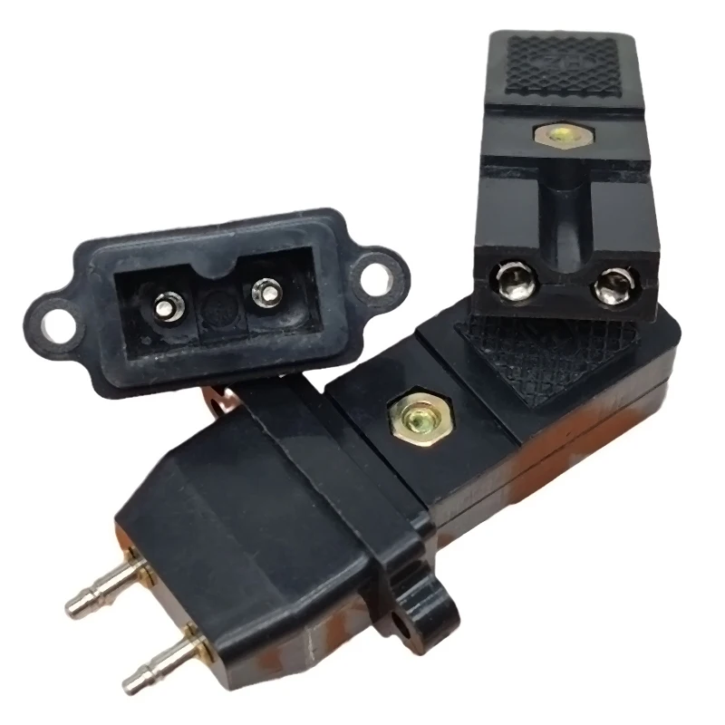 

10pcs CZ-200 small two-wire electric screwdriver plug 2-core power socket DC power plug connector 2 pins green black