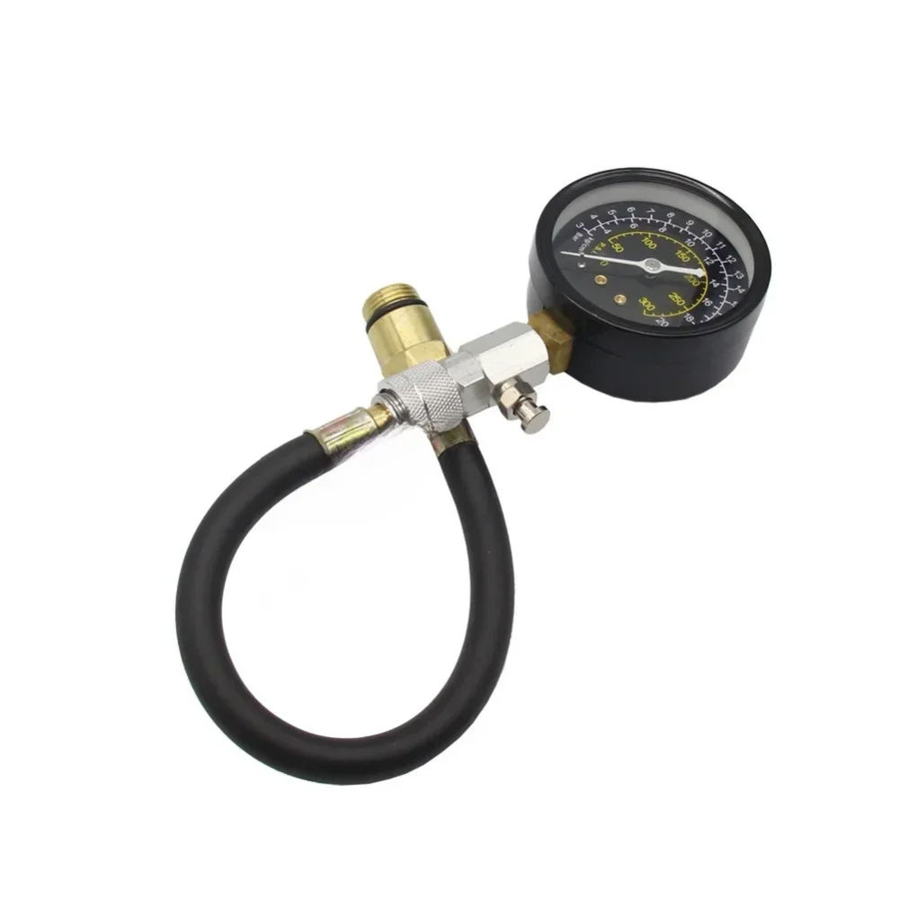 1 Pcs Auto Engine Cylinder Compression Tester Pressure Gauge Tool 14mm 18mm Ignition Maintenance Tool