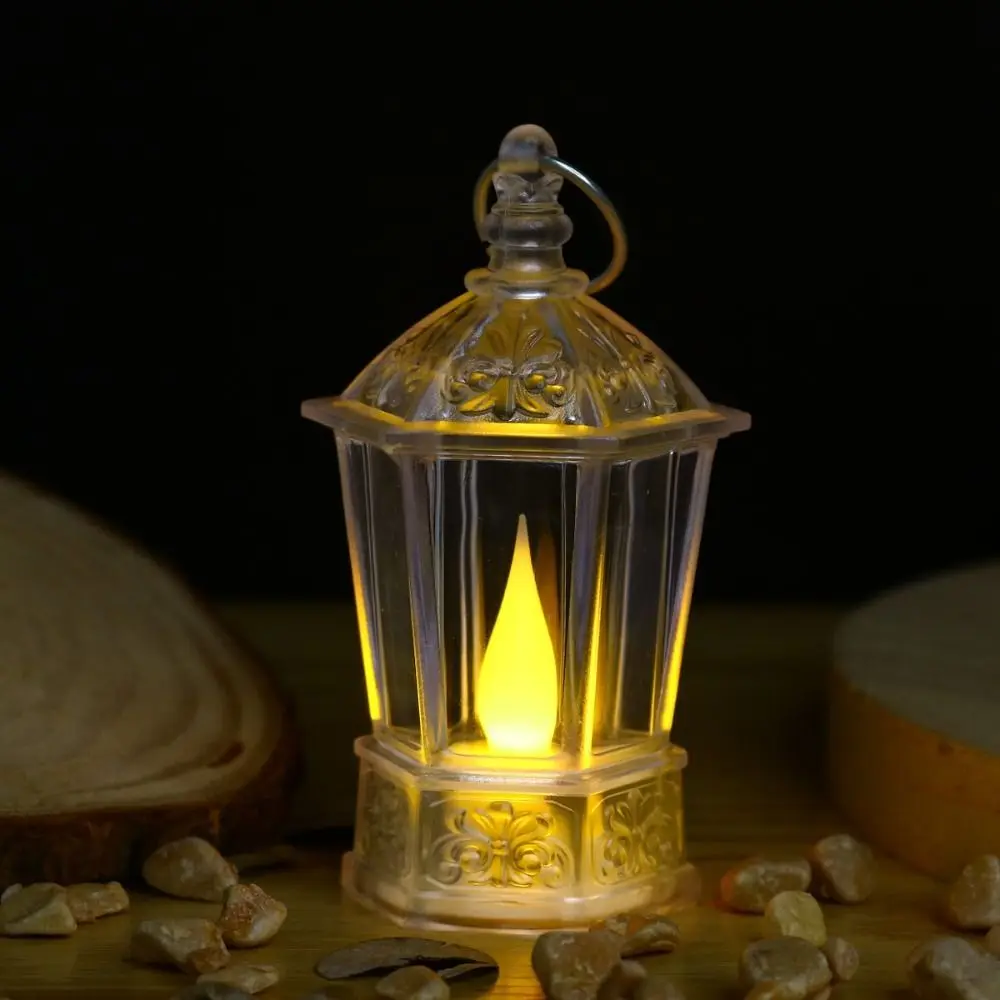 Transparent Night Light Electronic Candle Light Props Atmosphere LED Crystal Lamp Warm White European style Bedroom