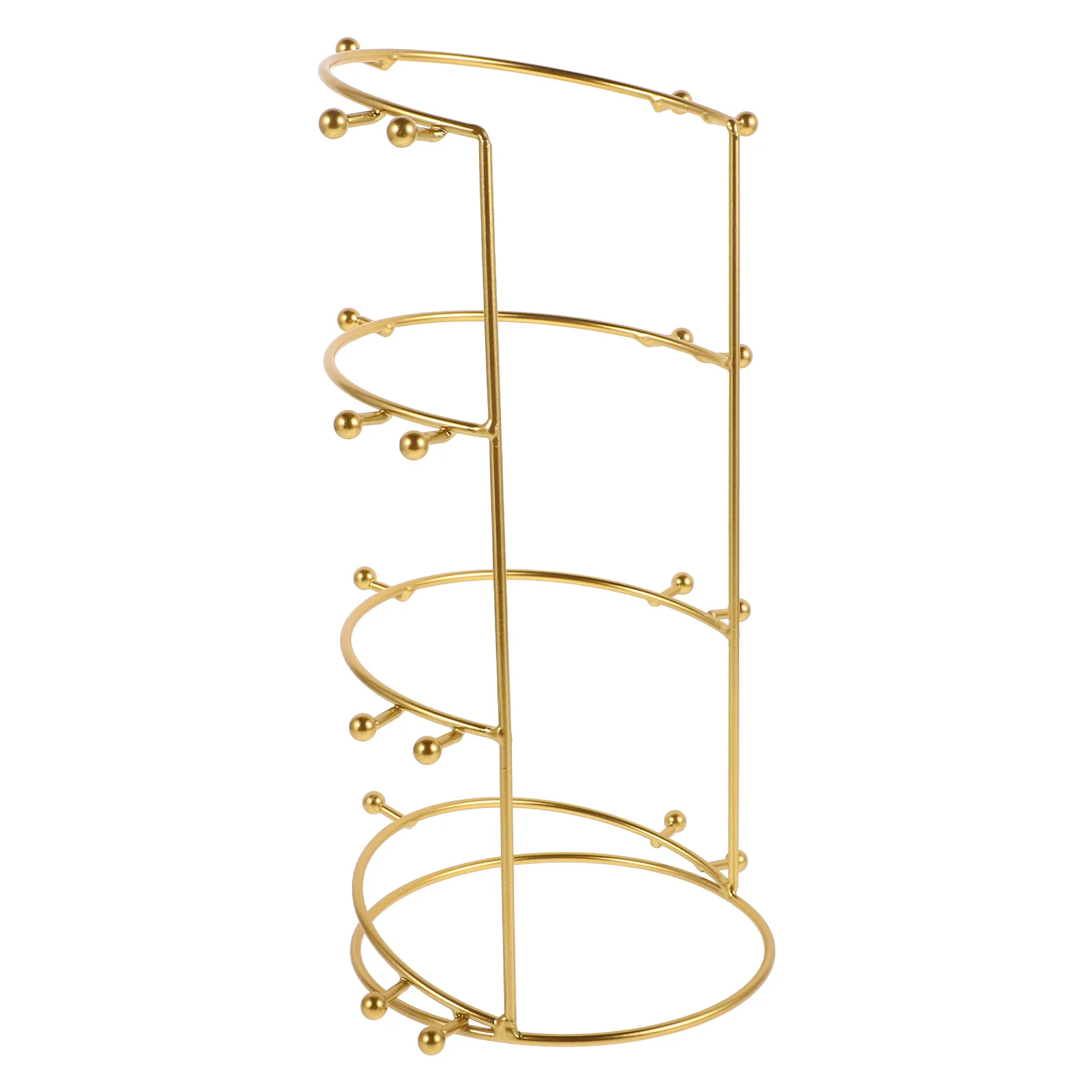 

Golden Crown Display Stand Multilayer Metal Holder for Jewelry Bridal Headband Rack Desktop Organizer Hairband Display Rack