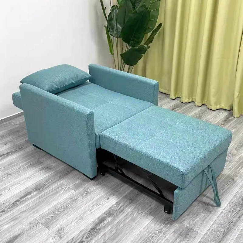 Hochwertiges Schlafs ofa Klapp sofa Cum Bed Wohnzimmer Multifunktion ales Stoffs ofa mit Sessel