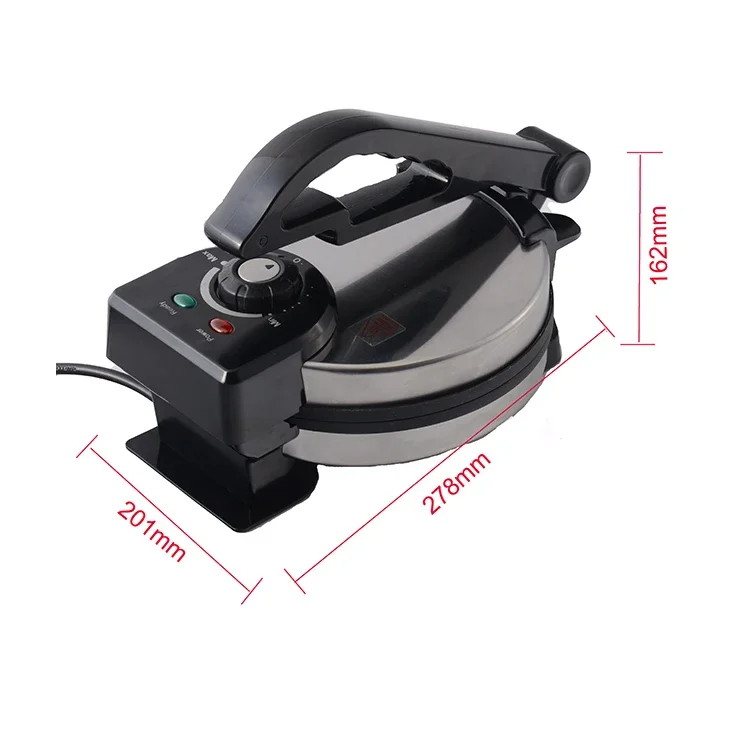 1200W Adjustable Temperature Control Pancak Crepe Machine Roti Maker Electric With Thermostat Knob - Image 2