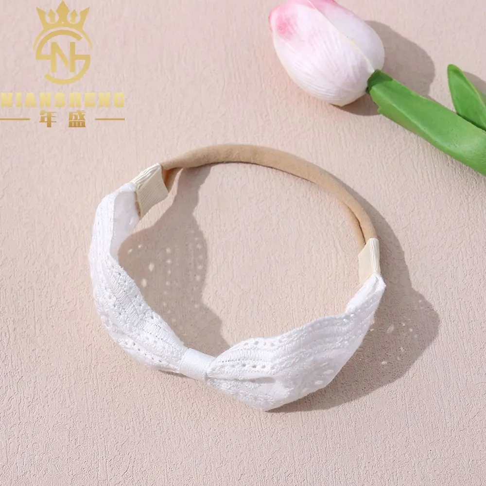 

Hair accessories white lace headband handmade lace headband embroidered lace headband