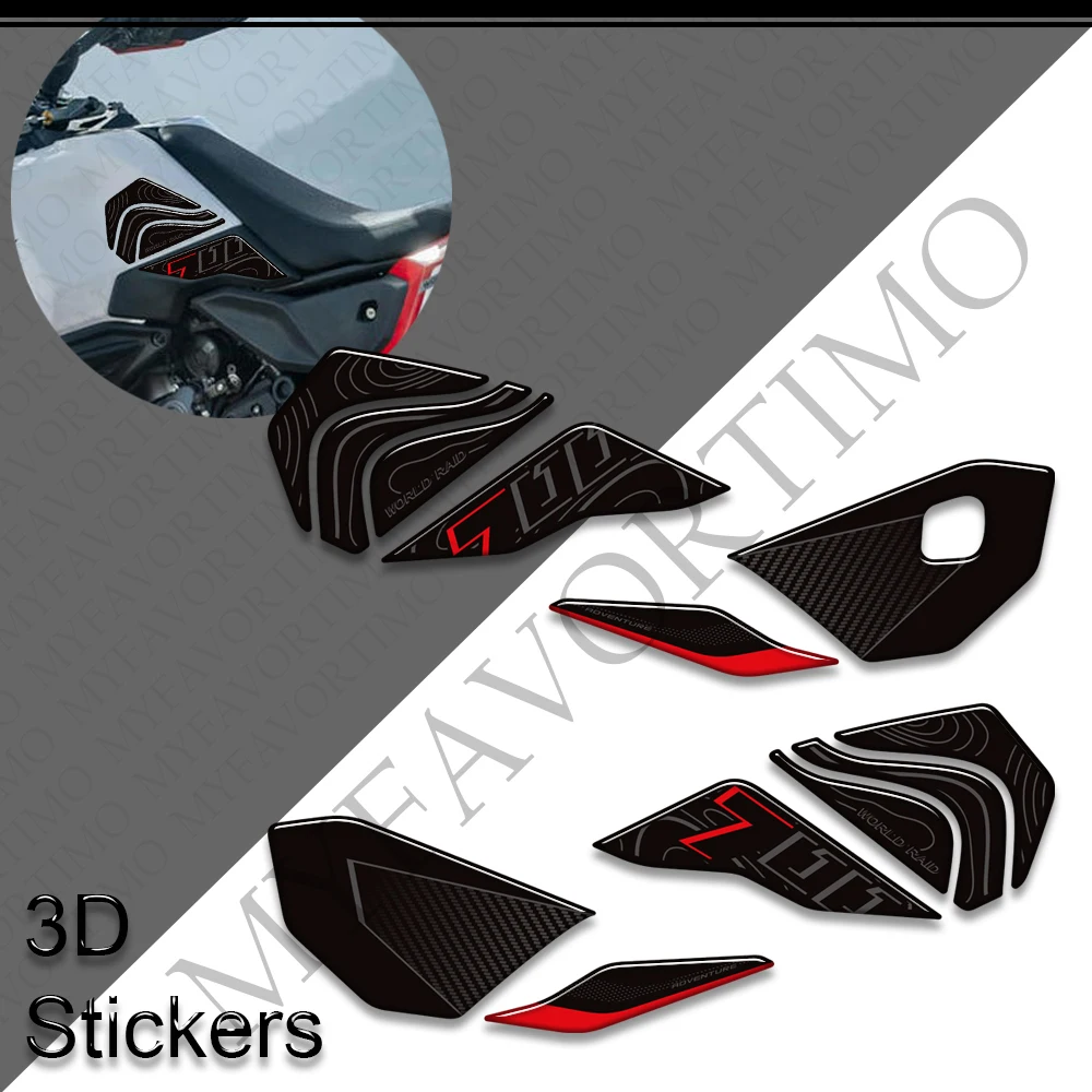 

Waterproof 3D Resin Sticker Kit for Motorcycle Fuel Tank Pad Protection: Designed for Tenere 700 World Raid T7 Adventure Rally 2