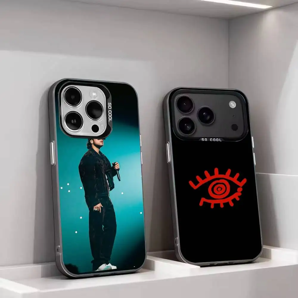 Rapper JOP F-Fuerza R-Regida Silver Gray Soft Protective Phone Case For iPhone 11,12,13,14,15,16,17 Pro Max Plus Air Mini