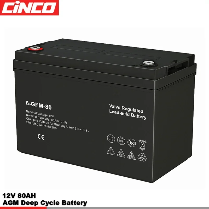 Mini Przenośny Akumulator Solarny 12V 24AH Deep Cycle AGM Kwasowo-Ołowiowy do Systemów Solarnych, Zapasowego Zasilania, Wydajne Rozwiązanie do Przechowywania Energii