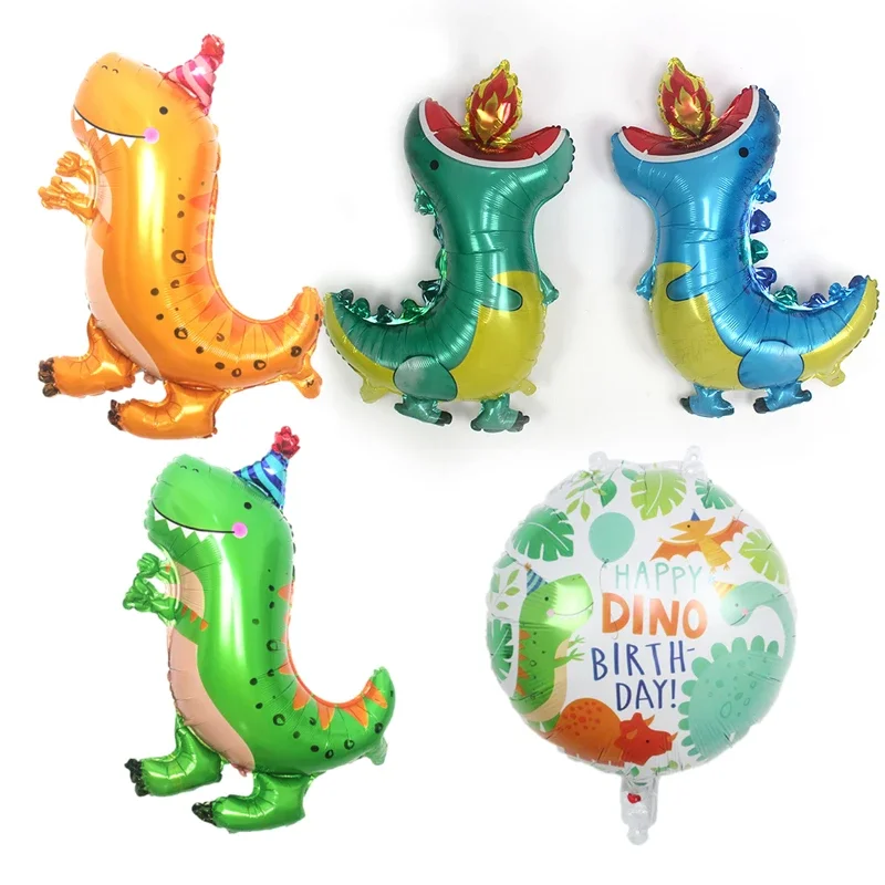 Fire-breathing dragon aluminum film balloon cartoon dinosaur Christmas birthday party decoration props kawaii children's toys