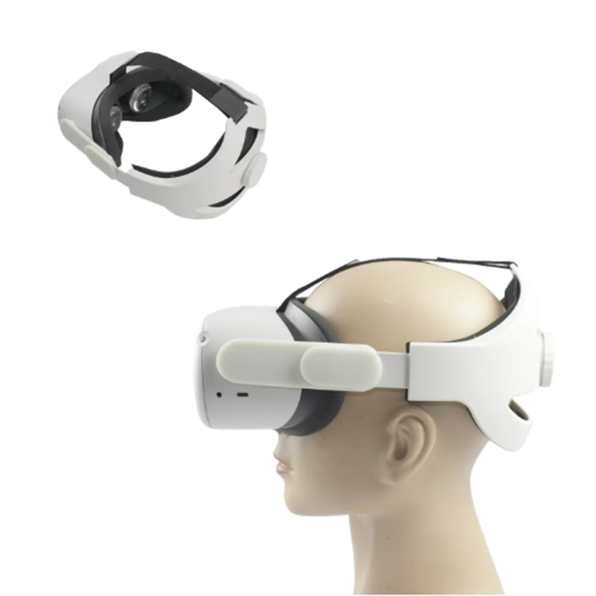 POP-lVerstellbarer Riemen, verbessertes VR-Headset-Stirnband, reduziertes Gewicht, VR-Zubehör, Stirnband für Oculus Quest 2-Kopf