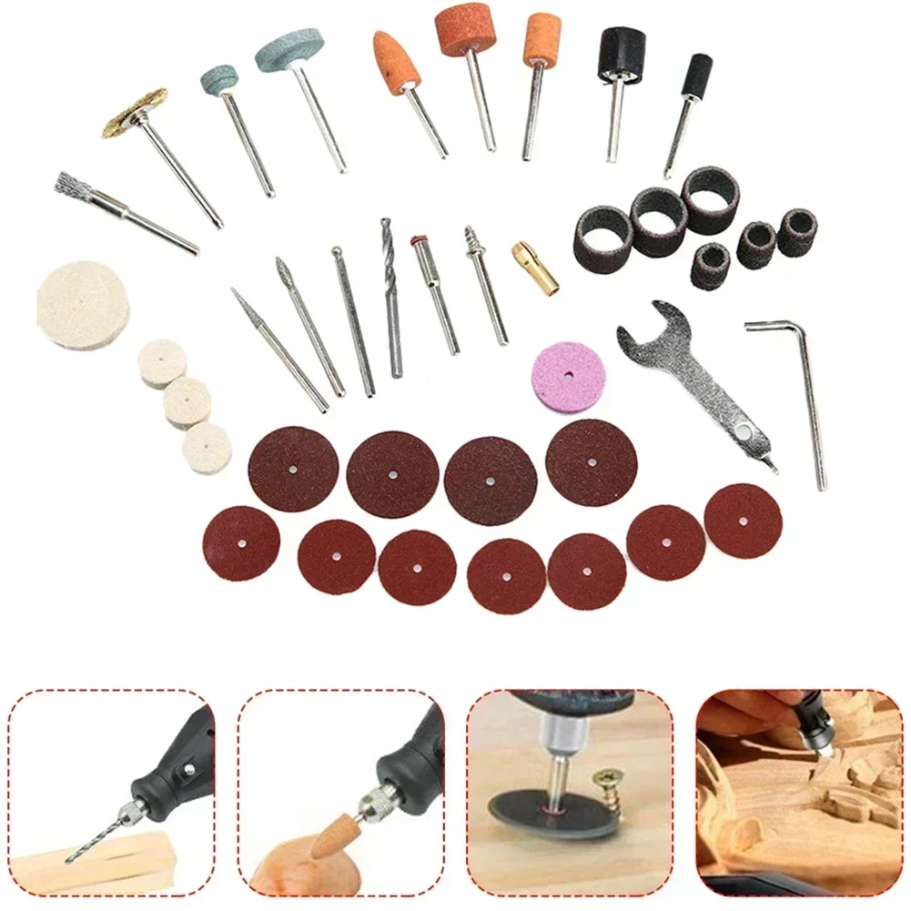 

40pcs Mini Electric Drill Multi Rotary Tool Accessories Grinding Polishing Kits Grinder Head For Sanding Grinding Polishing New