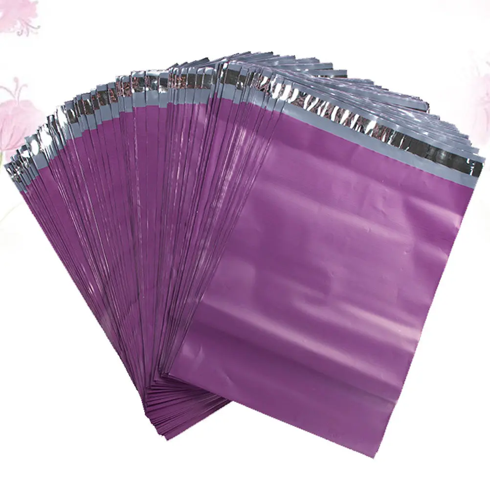 100 sacs d'expédition épais, imperméables et anti-poussière, pour dossiers, vêtements et documents, écologiques, réutilisables, en PE