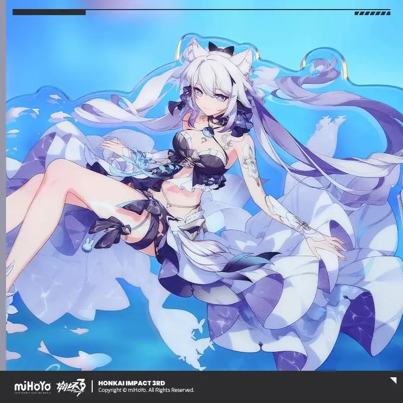 Pre Sale miHoYo Official Genuine Honkai Impact 3 Kiana Acrylic Phone Stand Moon Sea Flow Blossom Cosplay Anime Game Secondary 2