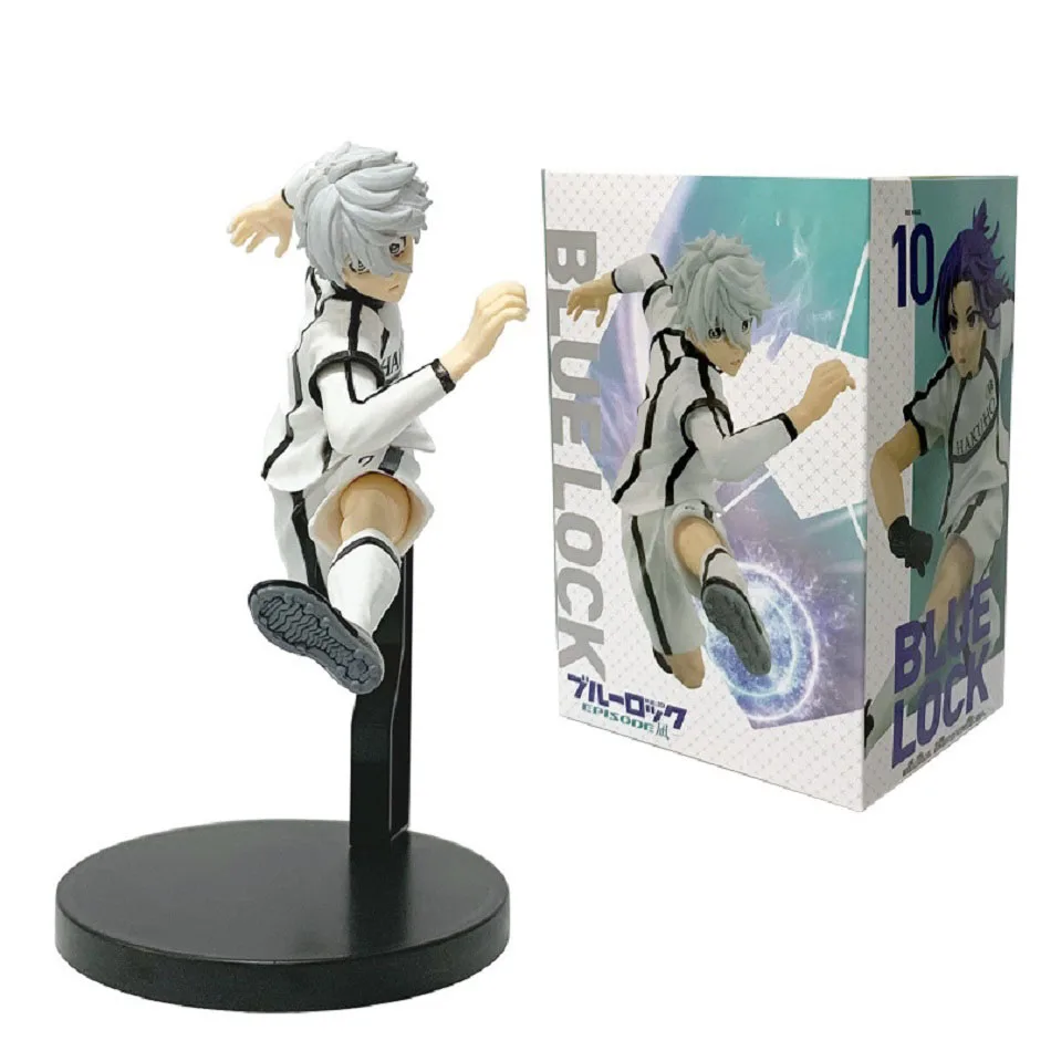 Heiß begehrte Anime BLUE LOCK Animation Version Blue Forbidden Zone Idol Figur Itoshi Nagi Nr. 10 PVC Modell Ornament Sammlerstück Spielzeug Geschenk – Detail 1