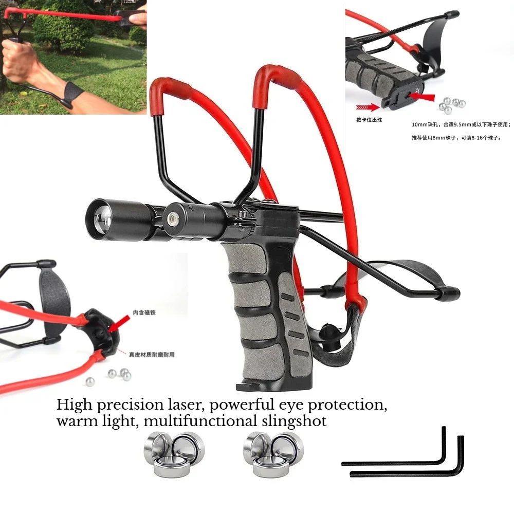Outdoor Portable, Multifunctional, High-power Adjustable Storage Steel Ball Competitive Hunting Equipment