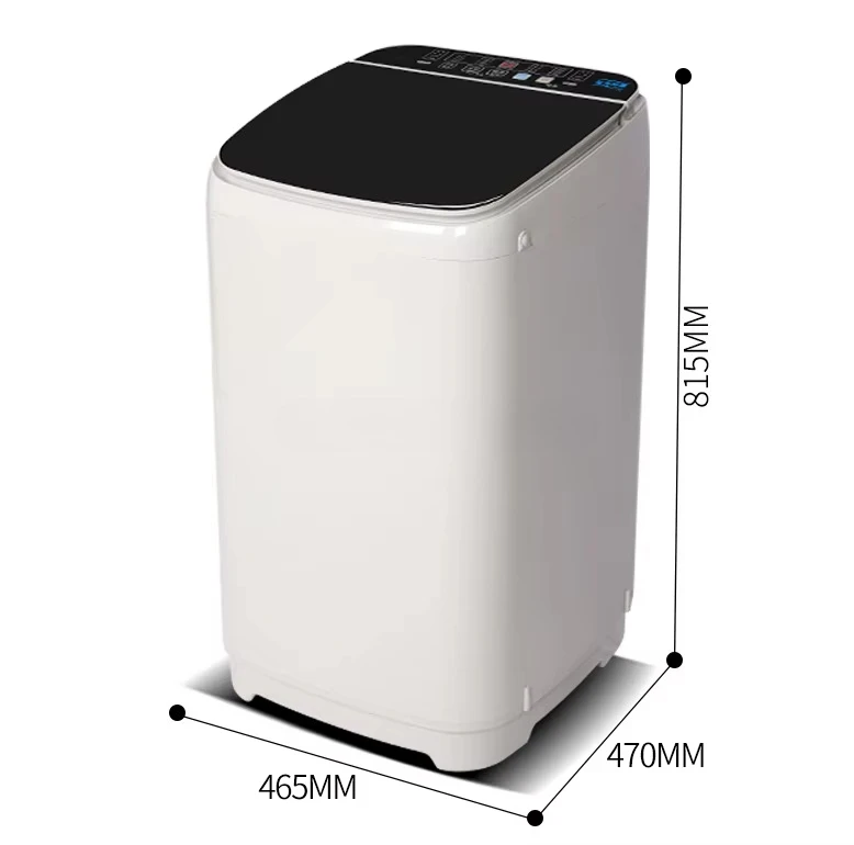 5KG Compact Fully Automatic Washing Machine Mini Top Loader Washer For RV / Caravan / Campervan / Travel Trailer