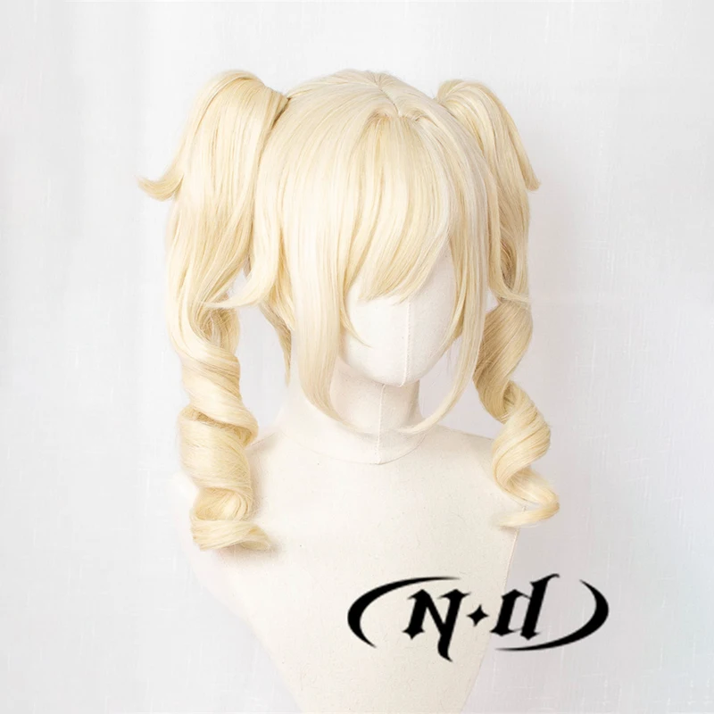 ND Barbara Parrucche Cosplay Genshin Impact Parrucche per capelli Cosplay Parrucchino per donne Comic Con Coser Costume Gioco Festa Resistente al calore