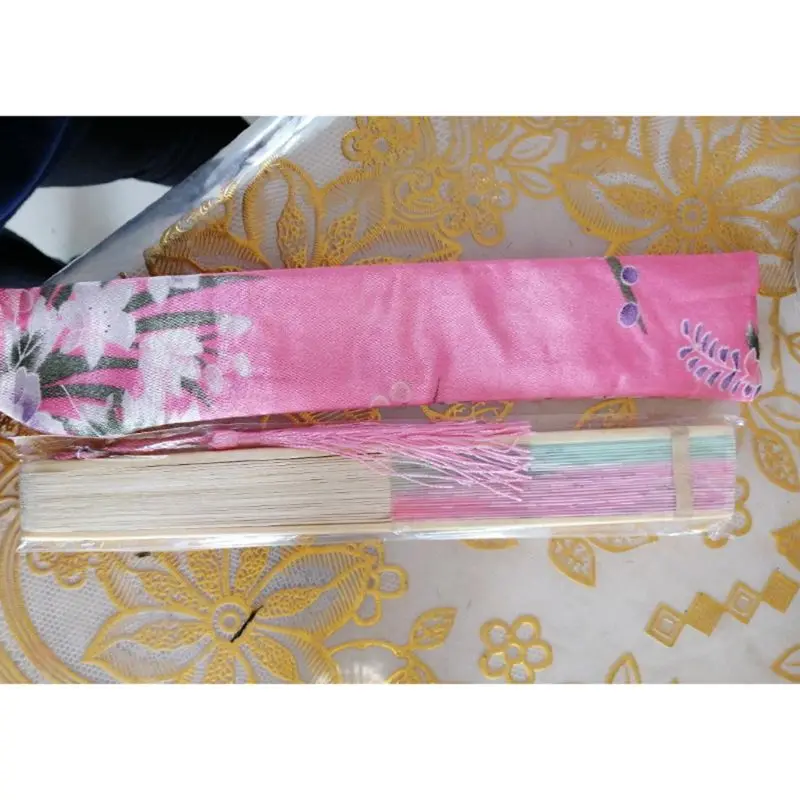 Elegant Folding Hand Fan Bag Holder Dustproof Protector for Case Cover Wed