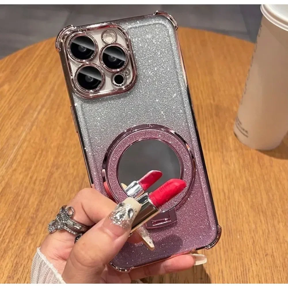 حافظة هاتف ملونة لامعة لهاتف Honor Magic8 8Pro 8Lite X9D X8 X7D A B C 400 وسادة هوائية ذكية بأربعة كونر غطاء ناعم مقاوم للصدمات #3