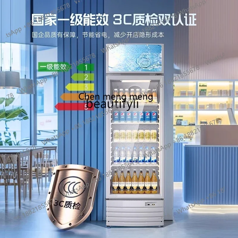 

Z189 Первоклассный энергоэффективный коммерческий холодильный шкаф-витрина вертикальный однодверный коммерческий шкаф для напитков ca