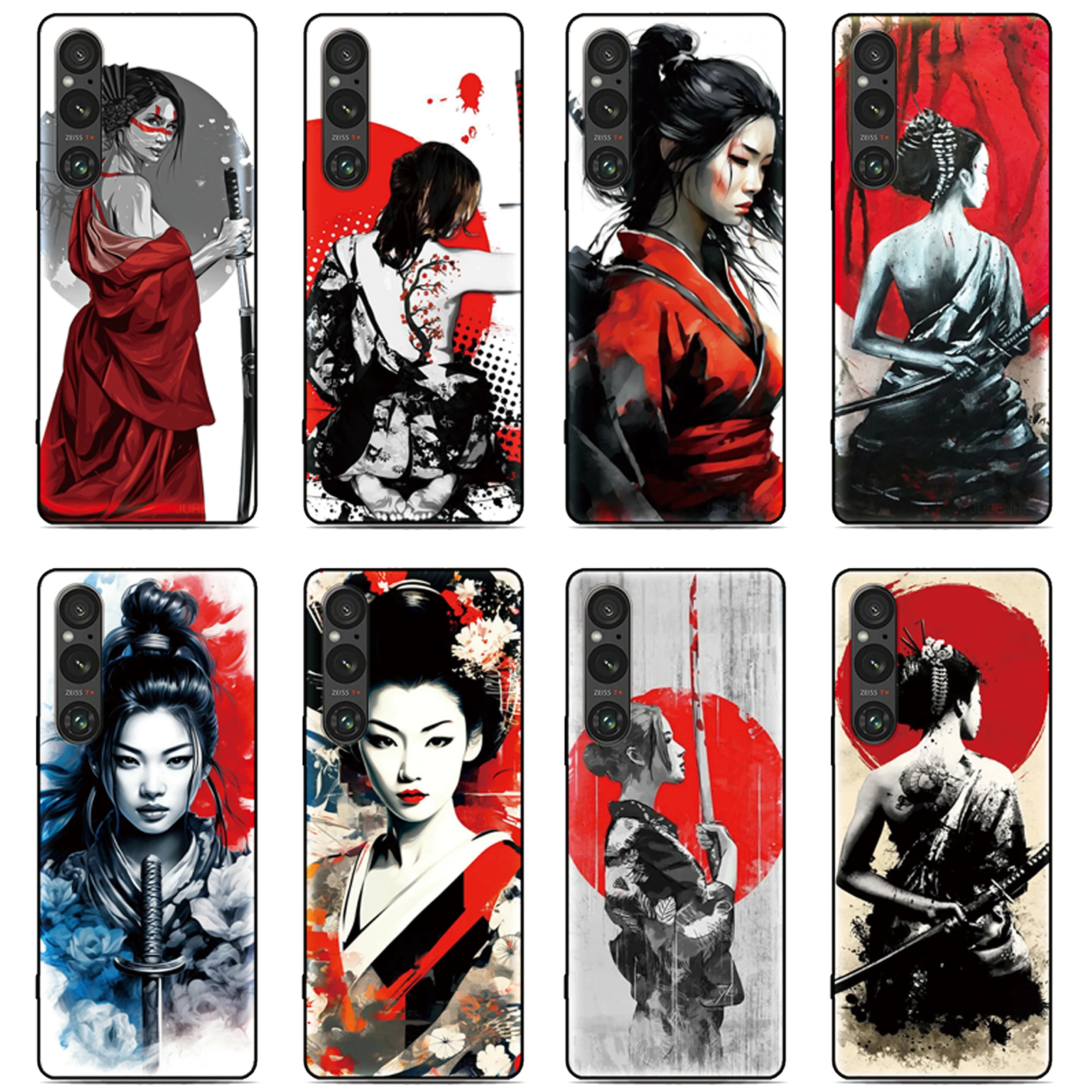 

Samurai Girl Phone Case For Vivo T4 Pro V60 Y29 5G Y19s 4G Y11 2019 Y15 Y17 V20 SE X90 Y36 Y15S Y22 Y22s Y21 V27 V27e Cover