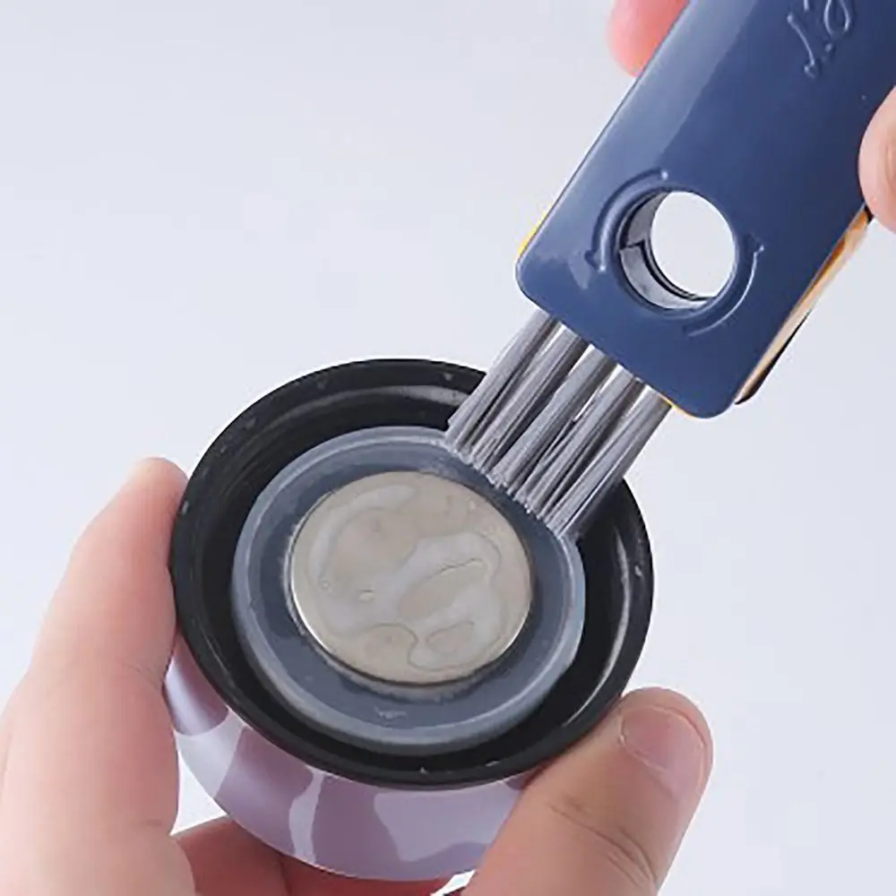 4-in-1 Cup Cleaning Brush Stretchable Handle U Shape Silicon Brush Water Bottles Cleaner Multi-functional Cup Washing Brush