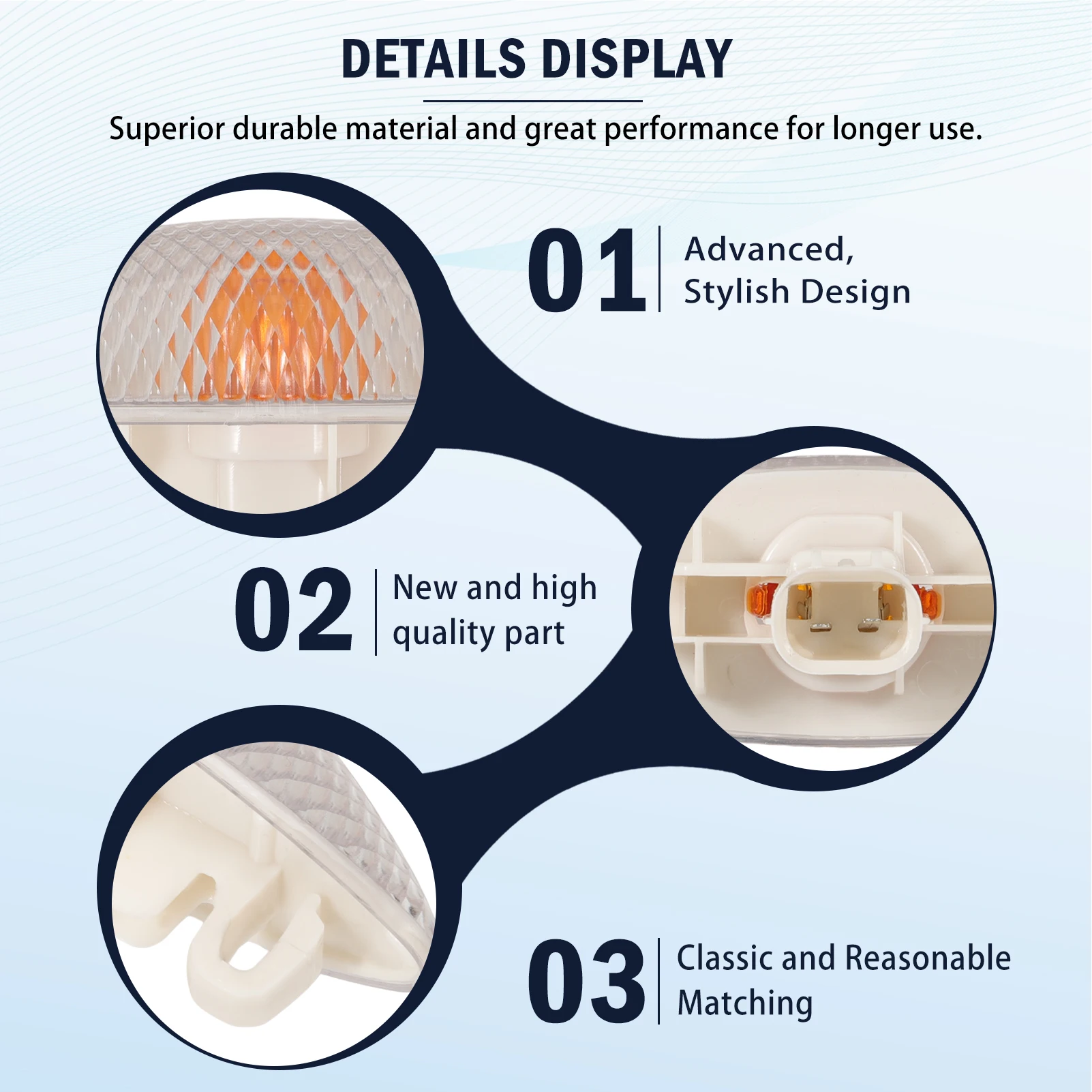 1 шт. правая боковая габаритная лампа указателя поворота 817300D011 для TOYOTA Echo Yaris 1999-2005 817400D011