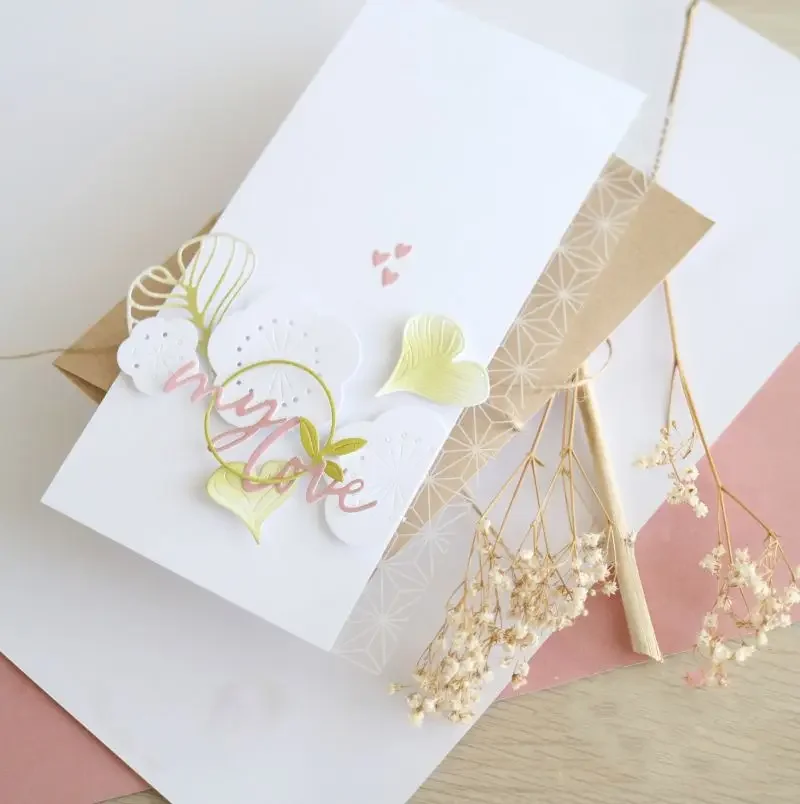 Piggy Craft metal cutting dies cut die mold Various flower leaf series Scrapbook paper craft mold blade punch stencils