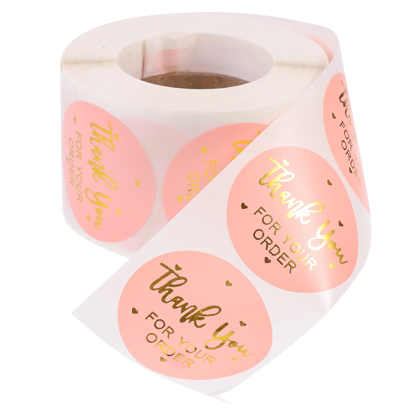 

500 Pcs Thank You Stickers Sealing Adhesive Small Party Gift Tag Decal Label Bronzing