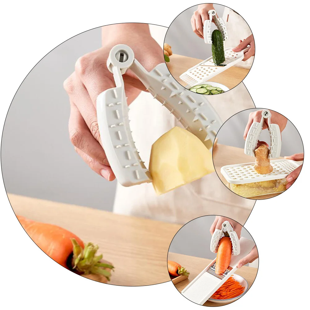 

2Pcs Finger Guard with Ergonomic Design Hand Safety Clip for Slicing Vegetables Food Cutter Safety Holder Kitchen Gadget Grey