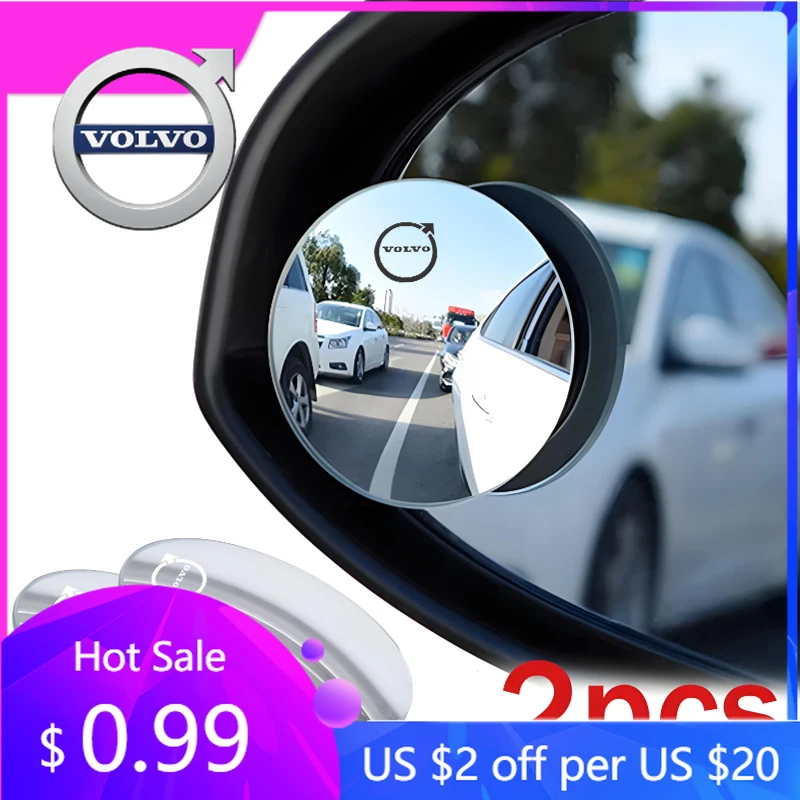 

Крышки ступиц 360° ° Вращающееся автомобильное зеркало для слепых зон, широкоугольное маленькое круглое зеркало для Volvo XC90 V90 V60 XC60 V40 EC40 EX40 S80 S60 S90