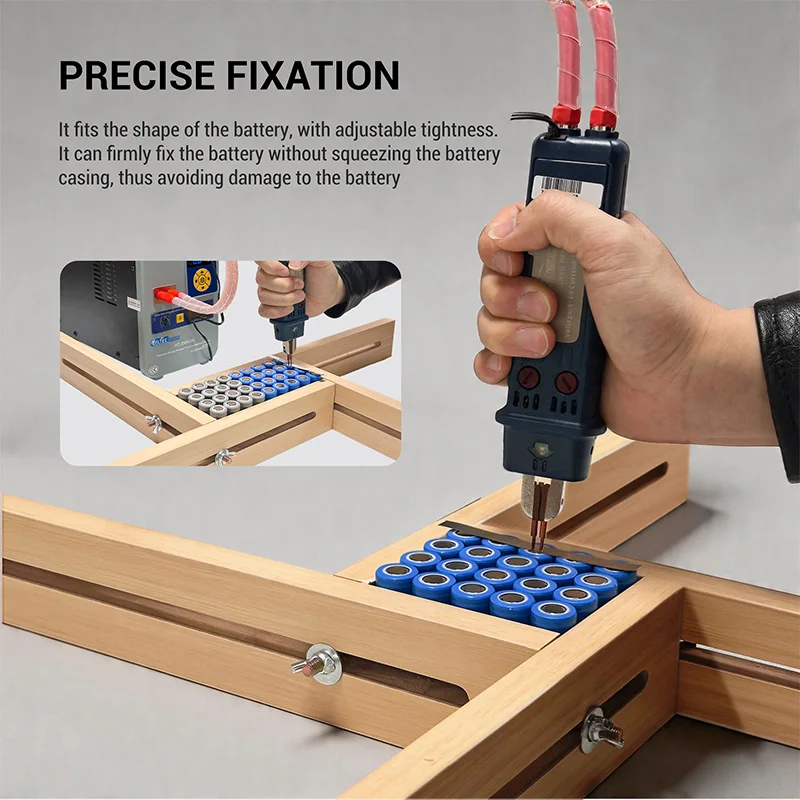 18650 21700 Battery Fixture Frame Adjustable Universal Lithium Battery Pack Welding Holder Tool