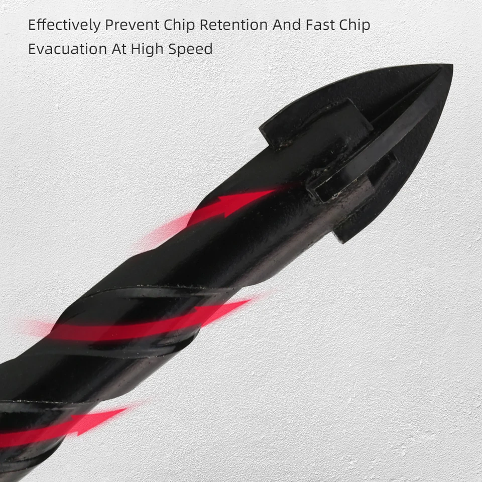 Juego de brocas hexagonales cruzadas para hormigón, porcelana, azulejo, vidrio, Metal, Kit de brocas multifunción profesionales, herramientas,