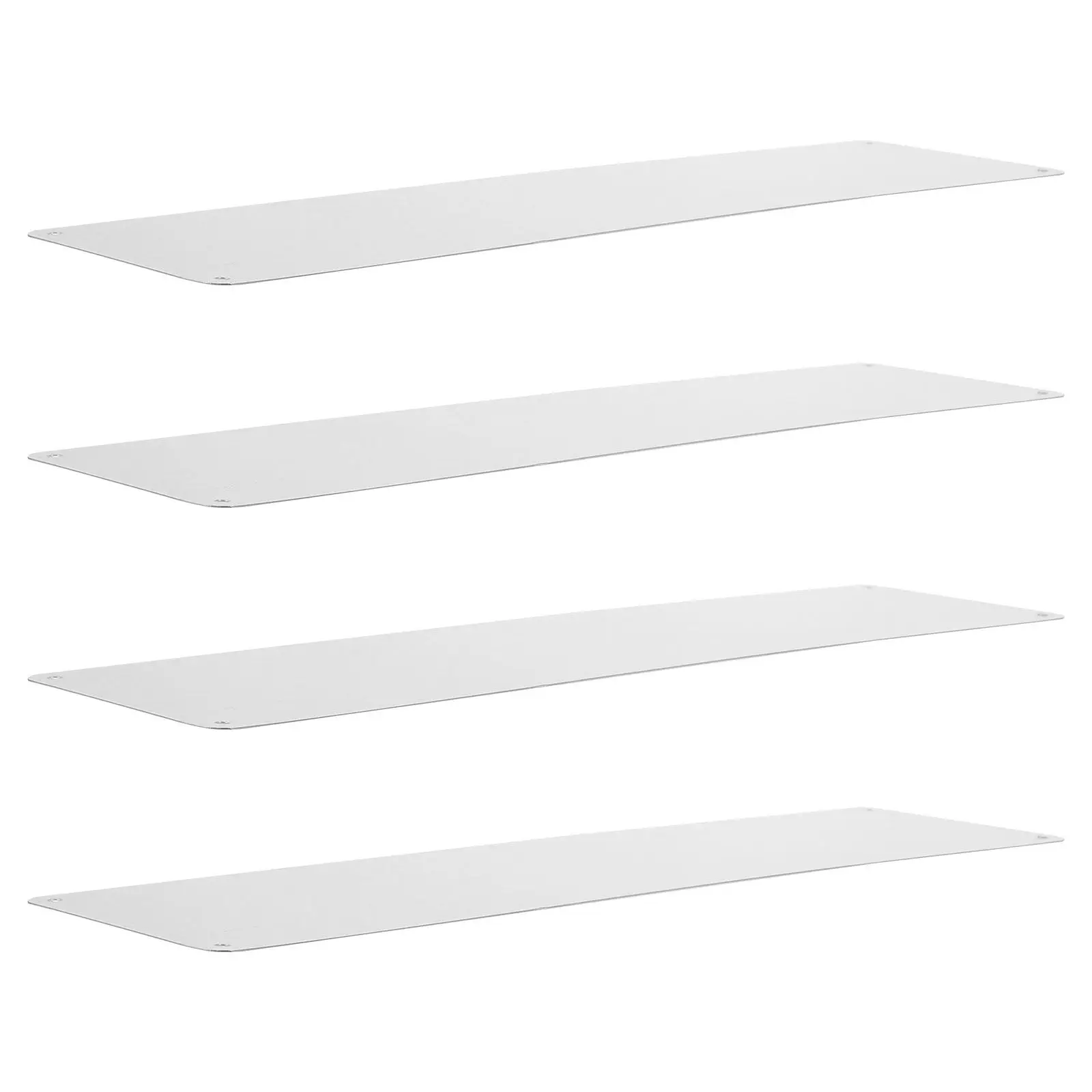4pcs Door Kick Plate For Exterior Doors Satin Aluminum Kick Plates  Indoor Outdoor Skirting Board Protectors For Wood Metal Gate
