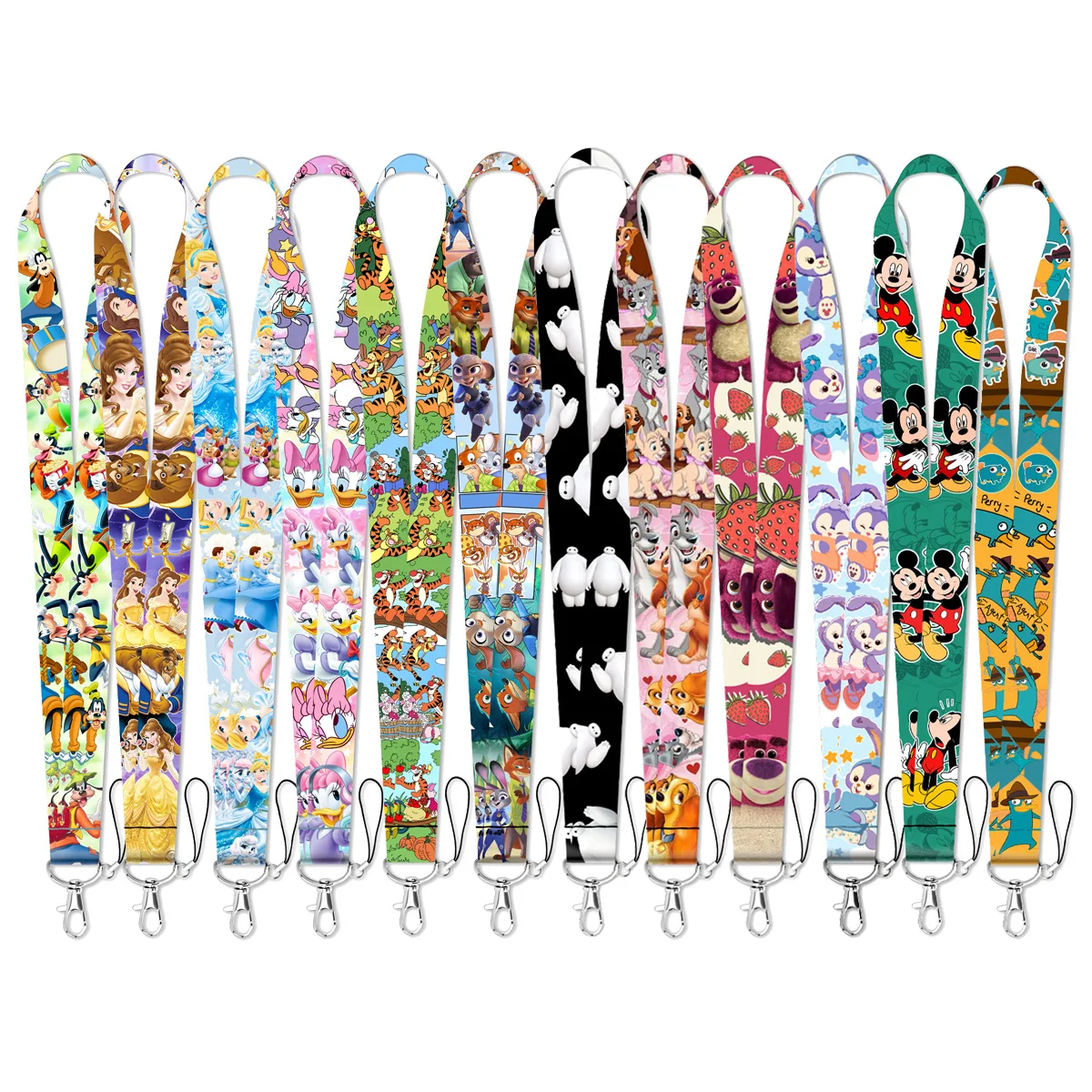 Porte-clés en corde de dessin animé mignon, lanière d'animaux pour voitures, motos, clés, corde de suspension Anti-perte, cadeaux pour hommes et femmes, accessoires
