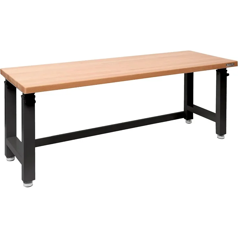 Seville Classics UltraHD Heavy Duty Workbench Table w/Solid Wood Top, 1000 lbs. Weight Capacity Workstation for Garage