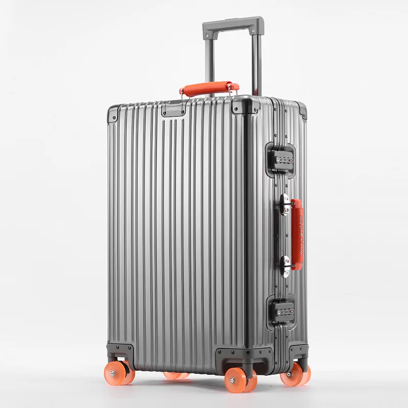 Bunnyfly 20/24/28 بوصة حقيبة سفر جميع الألومنيوم المتداول الأمتعة الصعود صندوق حقيبة تروللي بعجلات تحمل على الأمتعة #2