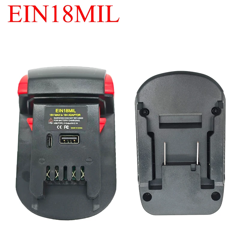 

EIN18MIL Battery Adapter Converter for Ein 18V Li-ion Batteries Converting To for Milwaukee 18V Battery Cordless Power Tools