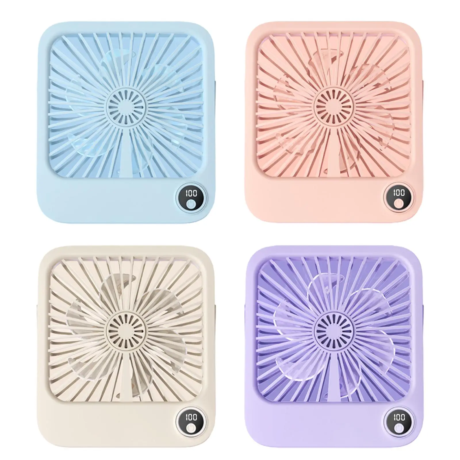 Mini Portable Fan Quiet Lightweight 5 Speeds Stylish Silent Women Gift USB Personal Desk Fan for Outdoor Car Home Indoor Camping