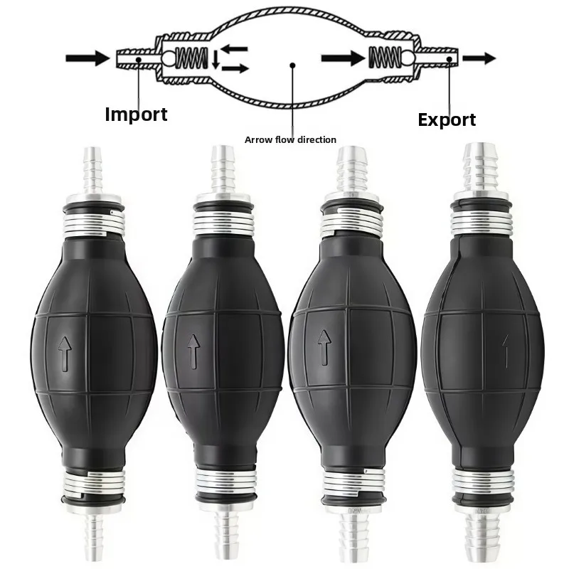 Manual Fuel Pump with Two Way Check Valve Design  6 8 10 12mm For Peugeot's Fuel Systems  Helicopters Ships Motorcycles Etc