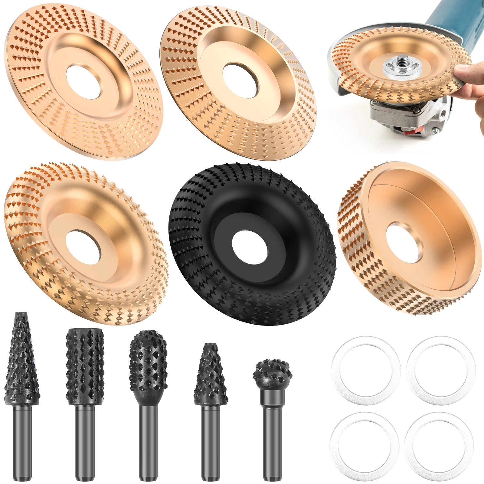 Angle Grinder 4.5 - Wood Grinding Polishing Wheel Angle Grinder