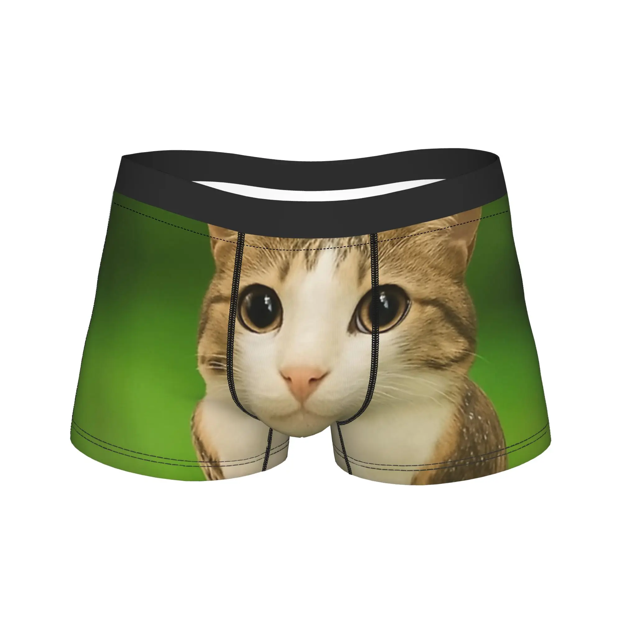 

Мужское нижнее белье Meowl Cat Owl, забавное Интернет-модное длинное нижнее белье Meme, популярные трусы-боксеры, шорты, мужские дышащие трусы M-XXL