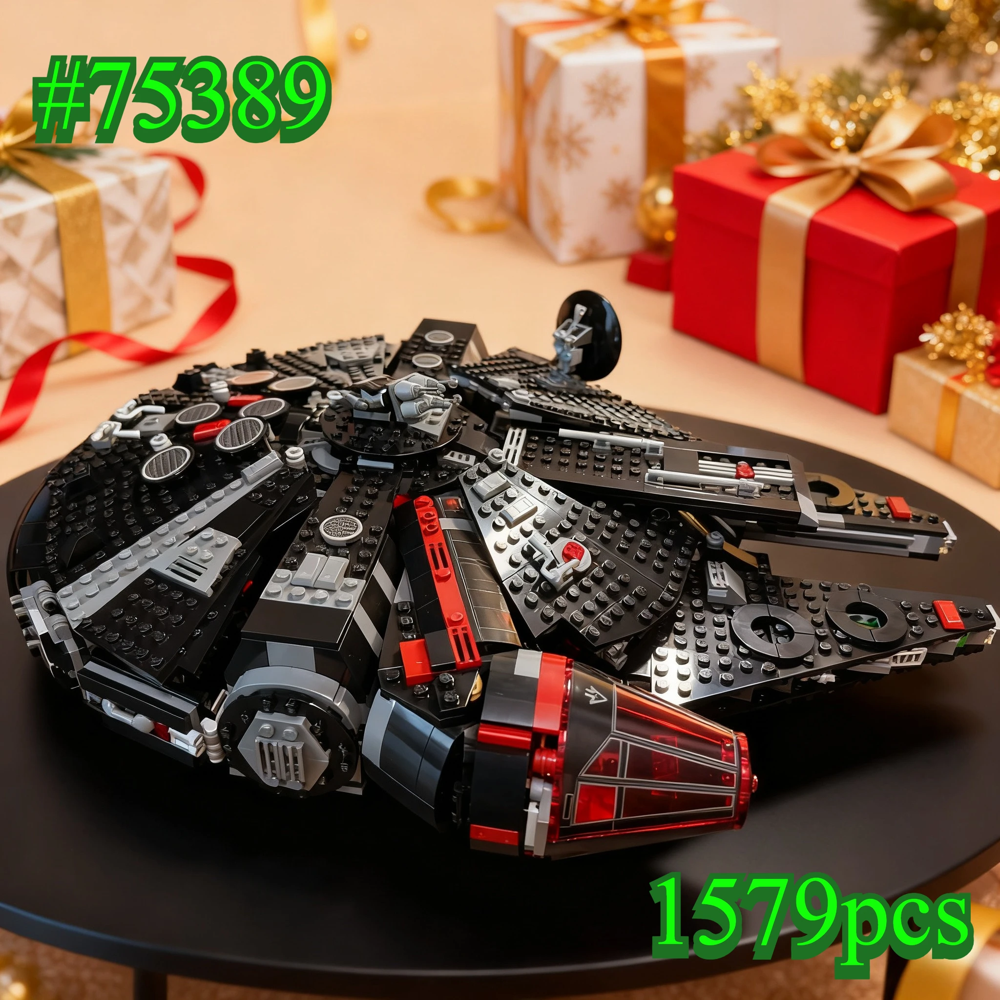 مجموعات مكعبات بناء سفينة الفضاء للحرب بين النجوم 75389 متوافقة مع جزيئات ليغو مناسبة لهدايا عيد الميلاد 1579 قطعة