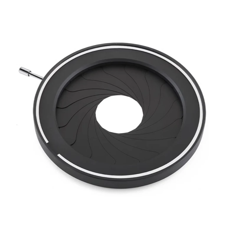 7-80MM Accessory Module Integrated Light Bar Adjustable Aperture and Bracket Manual Concentrator Iris Diaphragm for Camera