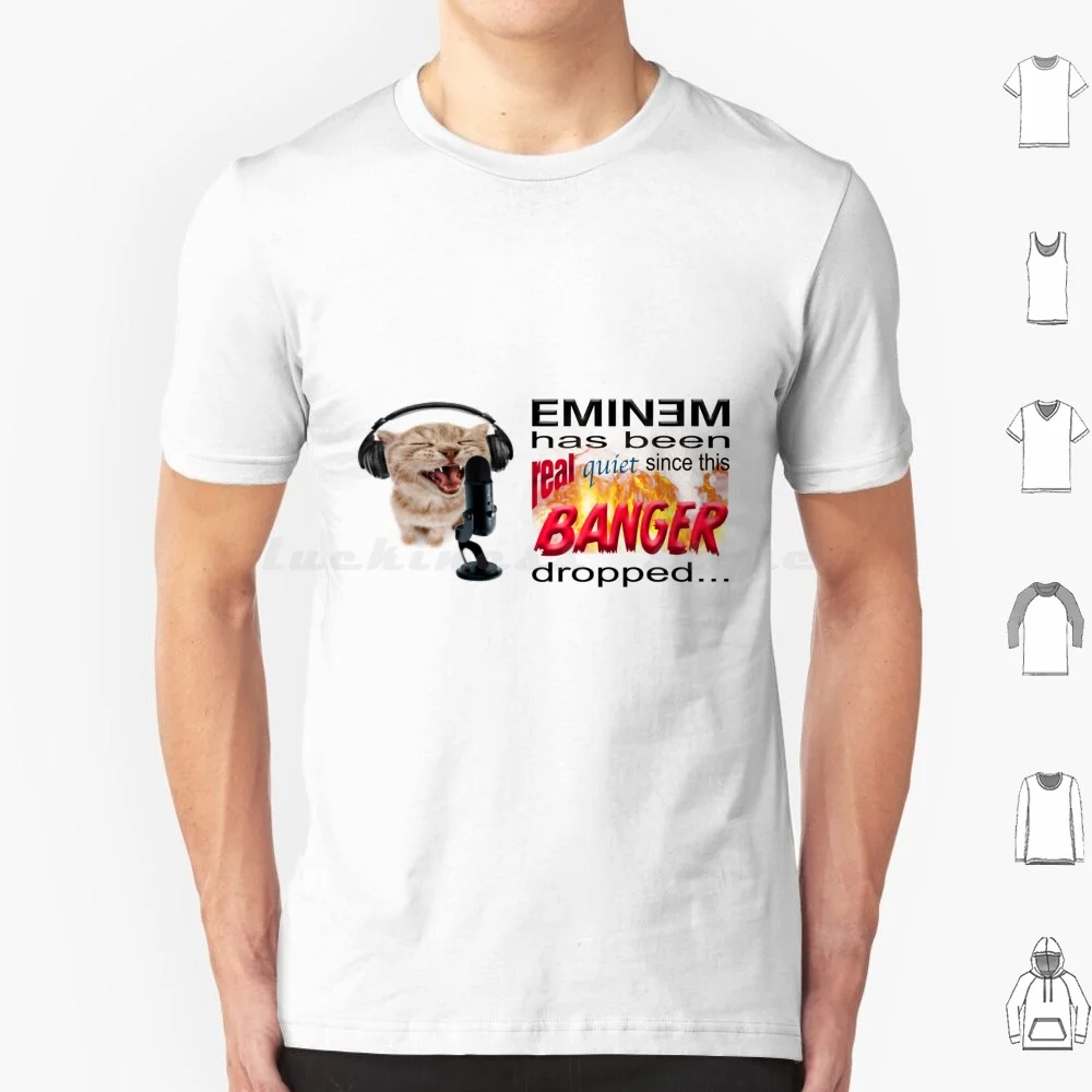 Camiseta Rapping Cat de talla grande, 100% algodón, Rap Cat Chat Memes, Dank Memes, Cursed Shitpost
