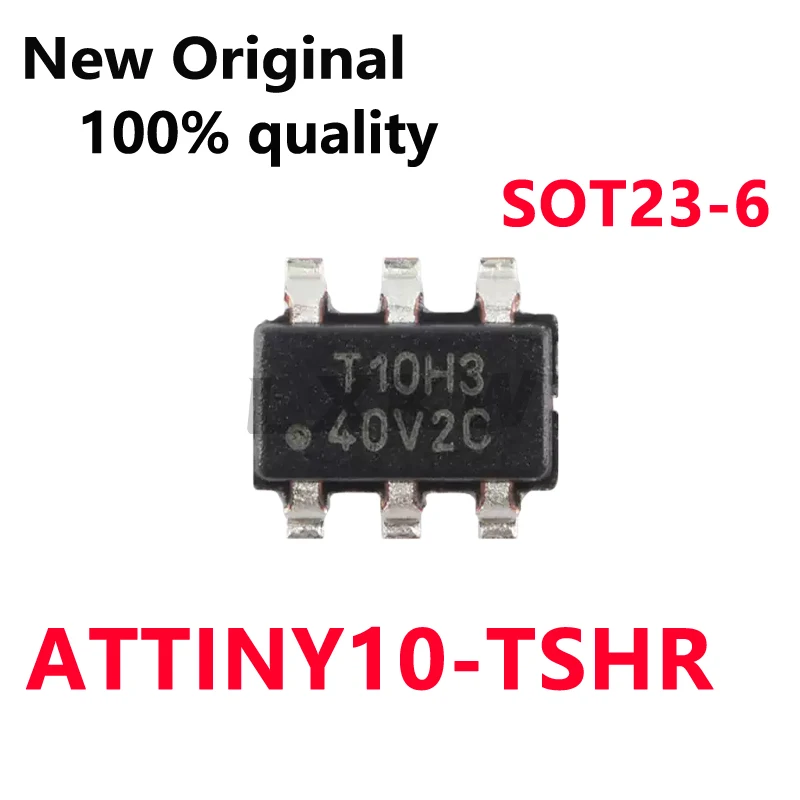 5-10/PCS New ATTINY10-TSHR Screen printing T10H3 SOT23-6 8-bit AVR microcontroller chip In Stock