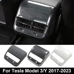 Rear Air Vent Outlet Cover For Tesla Model 3/Y 2017-2023 Interior Rear Air Outlet Cover Back Exhaust Vent Cover Auto Accessories