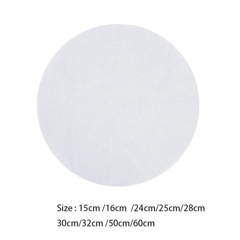 Alas Jaring Pengukus Bulat Anti Lengket Aksesori Memanggang Dapur Dapat Digunakan Kembali Alas Pengukus Lembar Dehidrator Silikon Tebal