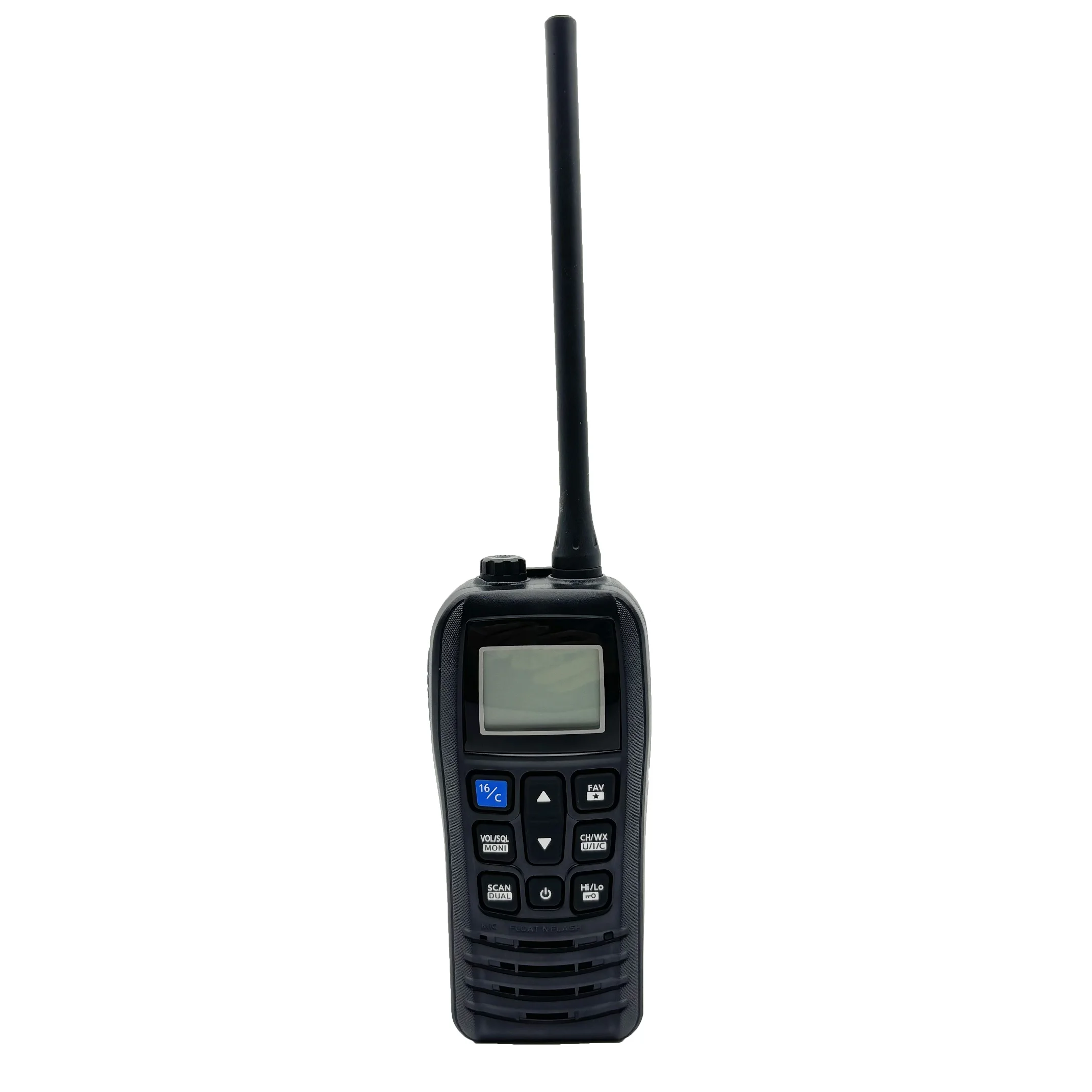 IC-M37 IP57 6W Float Flash VHF Marine Handheld Walkie Talkie with LCD Display Long Range Marine Two-Way Walkie Talkie