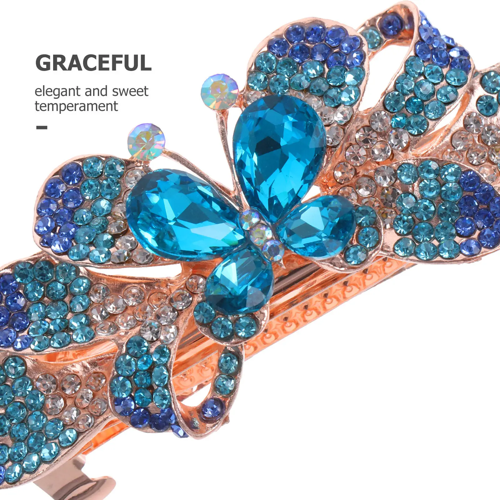 라인스톤 헤어 클립 금속 바레트 블링 장식 머리핀 여성 - Women'S Formal Accessories 리뷰 및 가격