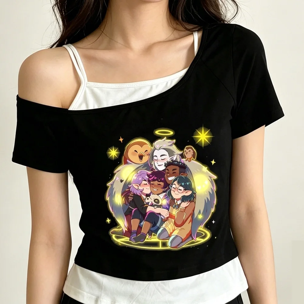 the Owl House cropped top teen jojifuku japan meme harajuku dollette tshirt summer cute gyaru clearance sales gothic