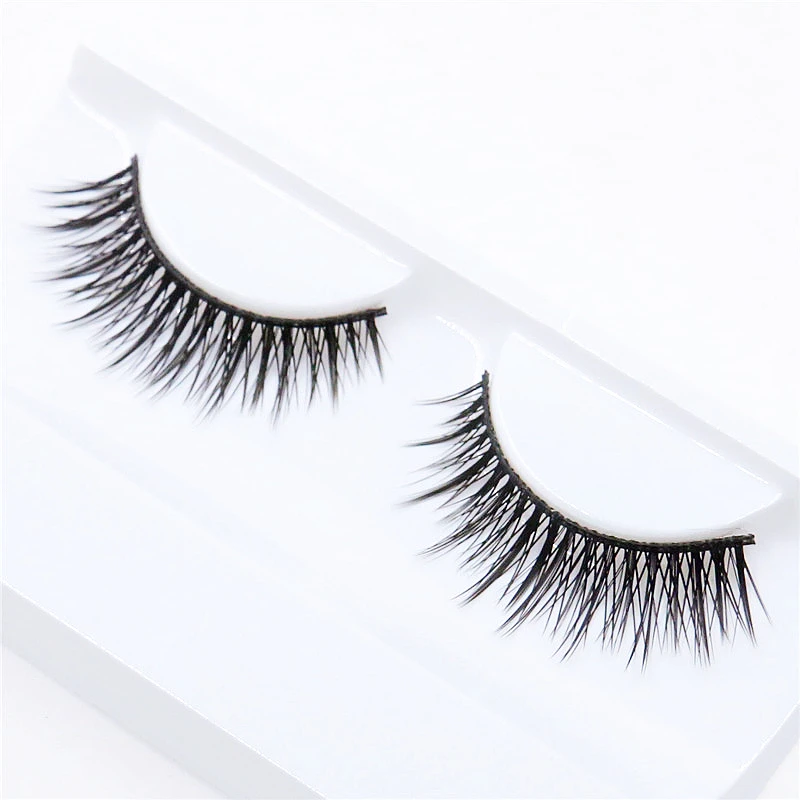 Glitter Rhinestone Cross Fake Eyelashes Extension Natural Long Cosplay Manga Lashes Korean Women Korean Makeup Tools